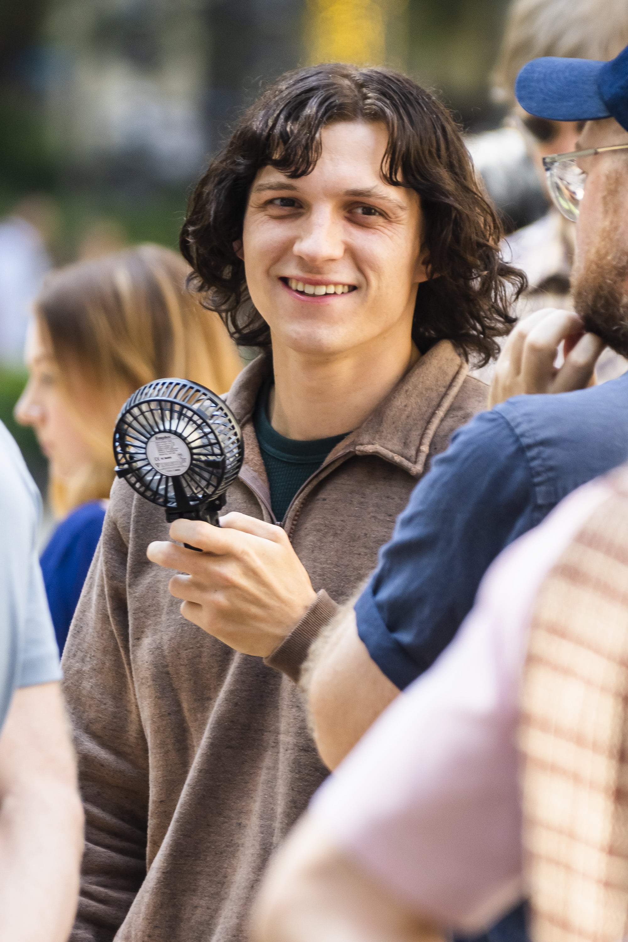 NEW YORK, NEW YORK - AUGUST 02: Tom Holland is seen filming 