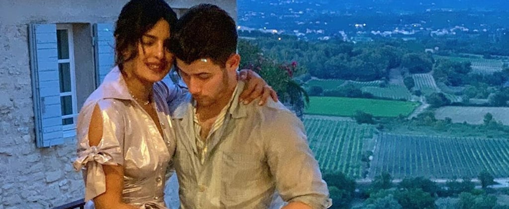 Priyanka Chopra's Metallic Maxi Dress in France