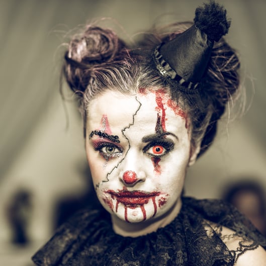 Half-Face Halloween Makeup Ideas