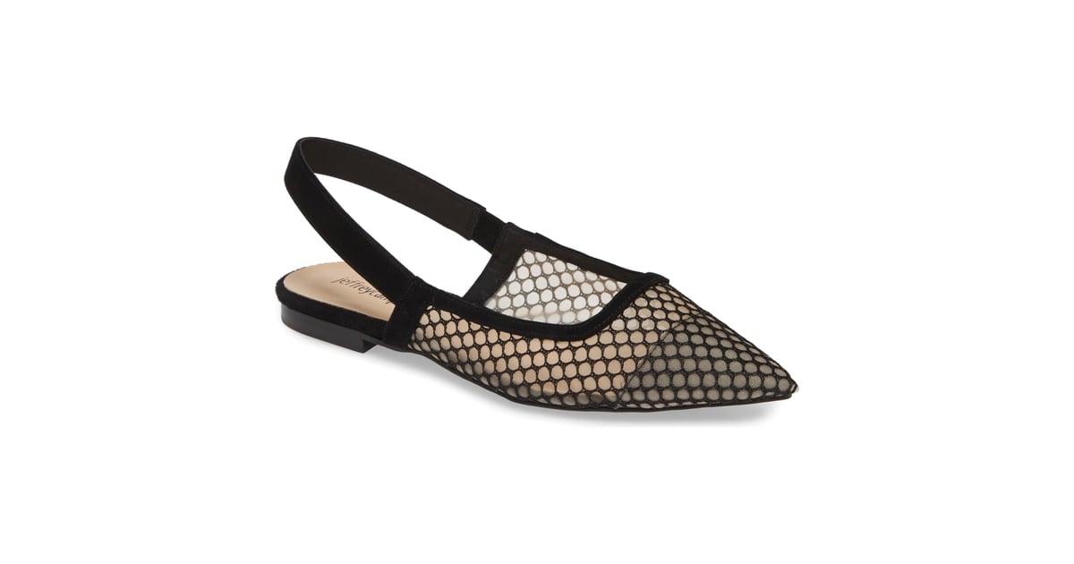 jeffrey campbell emelia mesh slingback flat