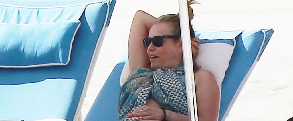 Chelsea Handler Wears Underwear on Beach March 2016