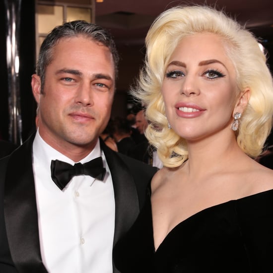 Lady Gaga Thanking Taylor Kinney at the Golden Globes 2016