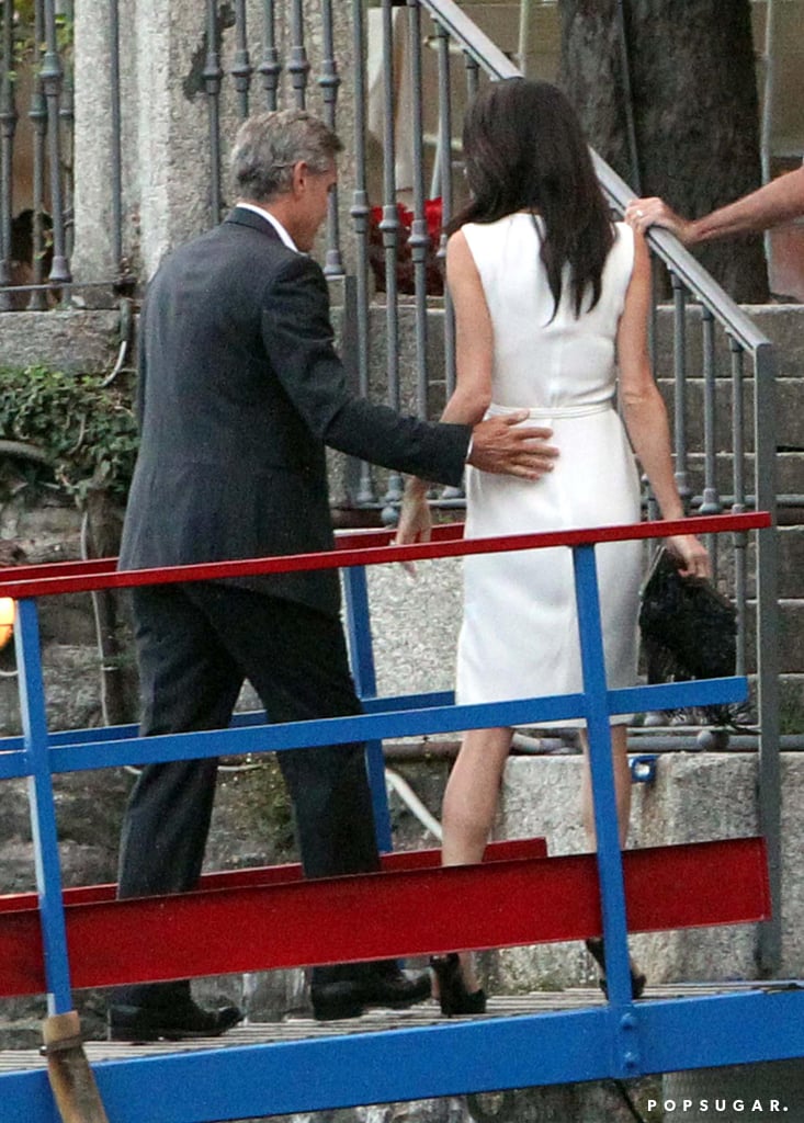 George Clooney and Amal Alamuddin Out in Lake Como, Italy