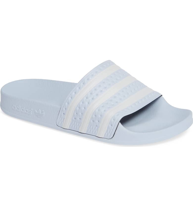 adidas slides tan