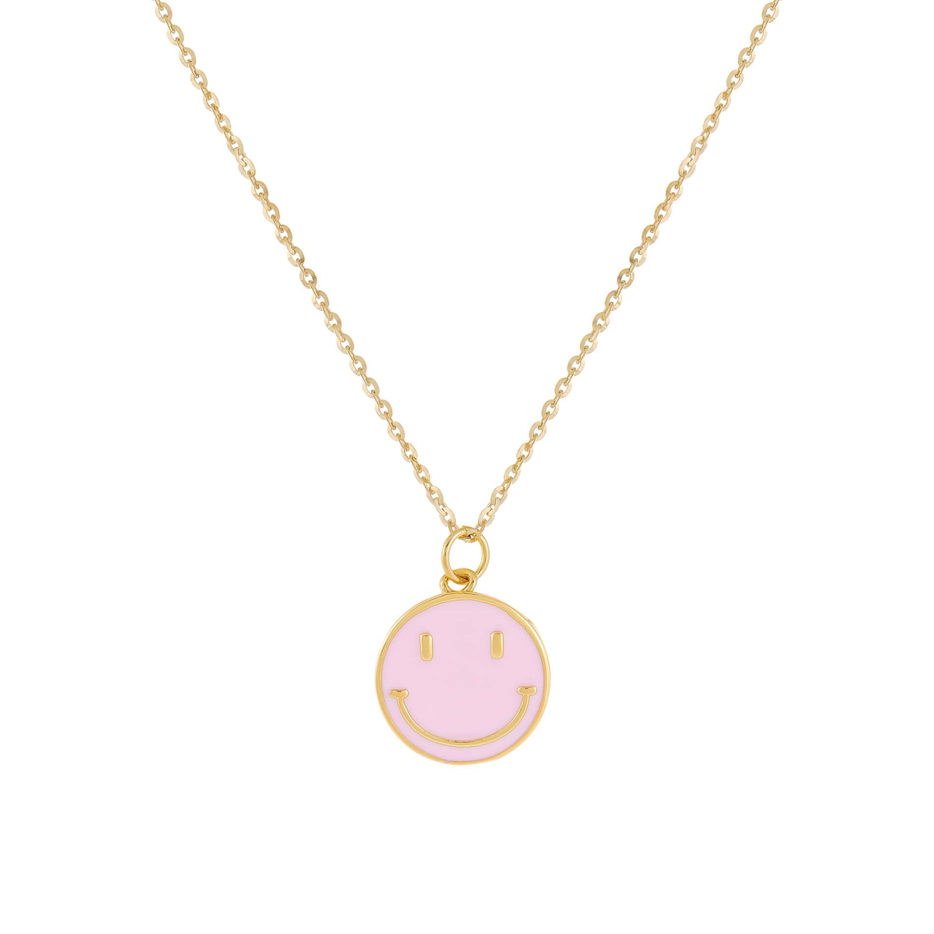 A Cheerful Necklace Adina s Jewels Enamel Smiley Face Necklace