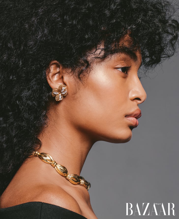 yara shahidi satin track pants
