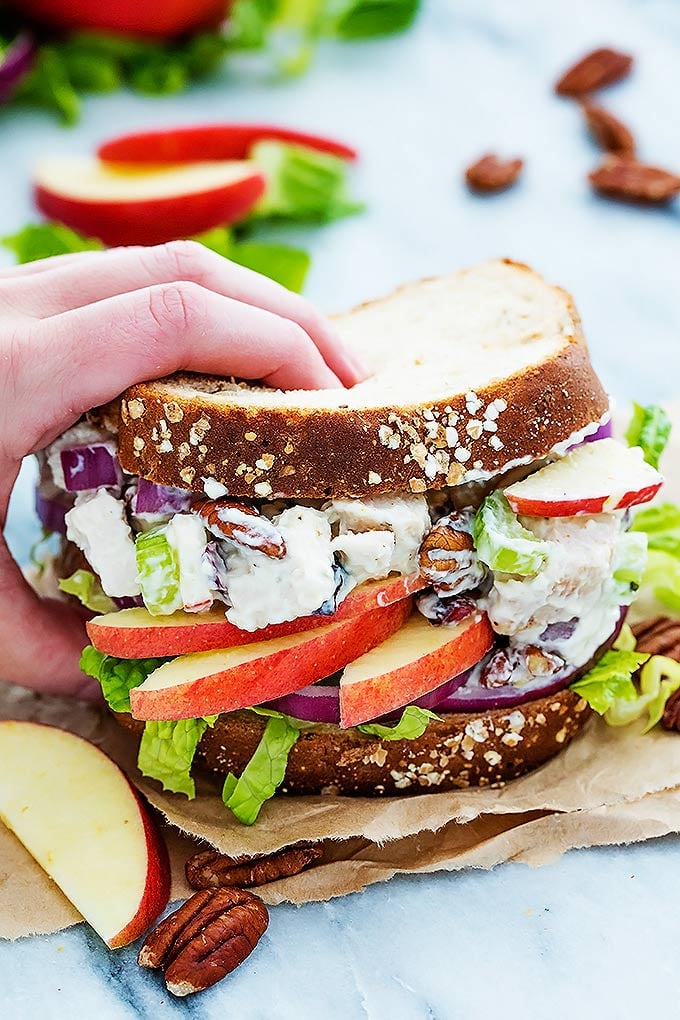 Light Apple Pecan Chicken Salad