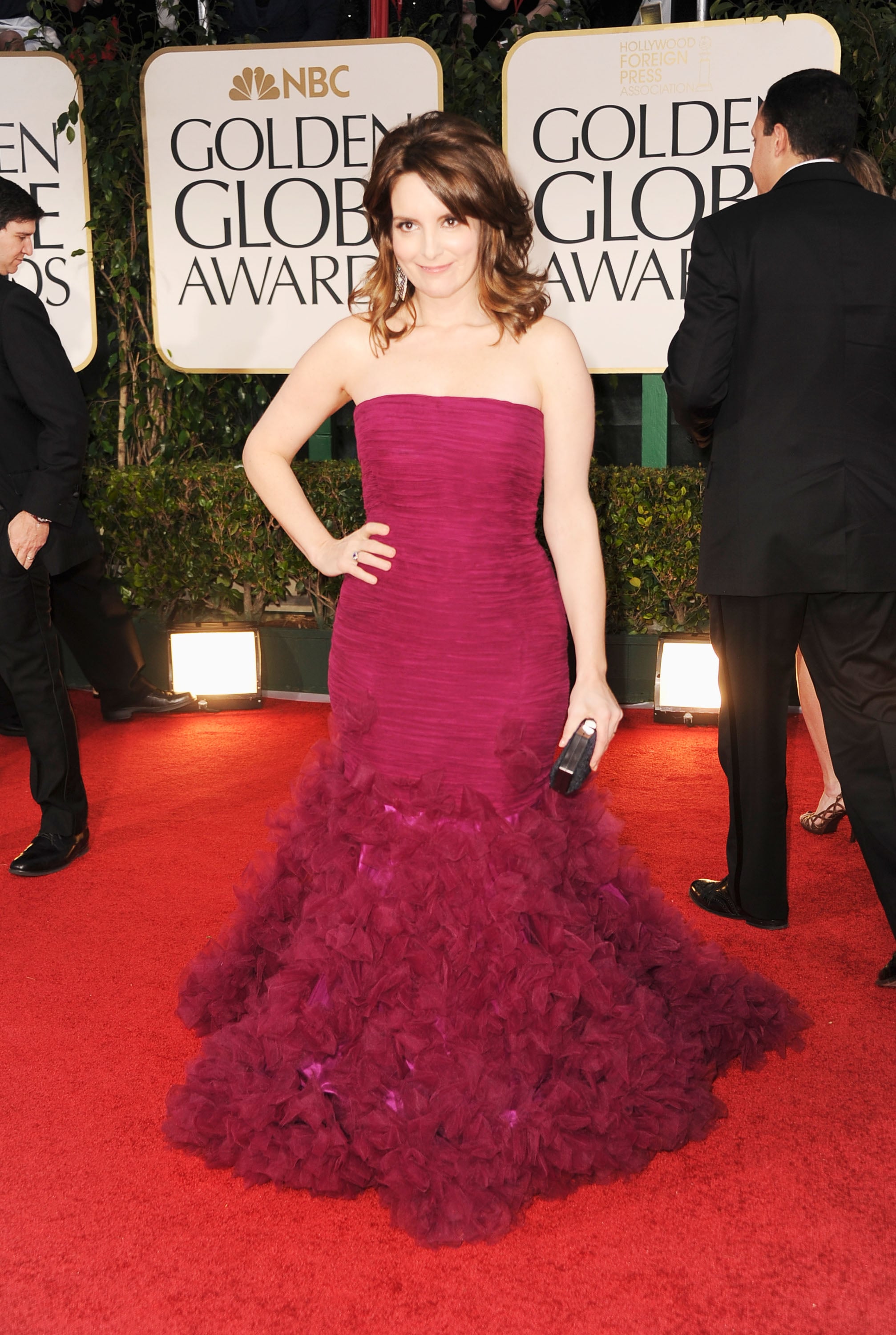 Tina Fey at the Golden Globes. Tina Fey at the Golden Globes.