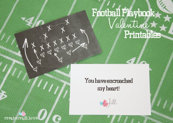 Football Fan Valentine's Printable | Valentine's Day Free ...