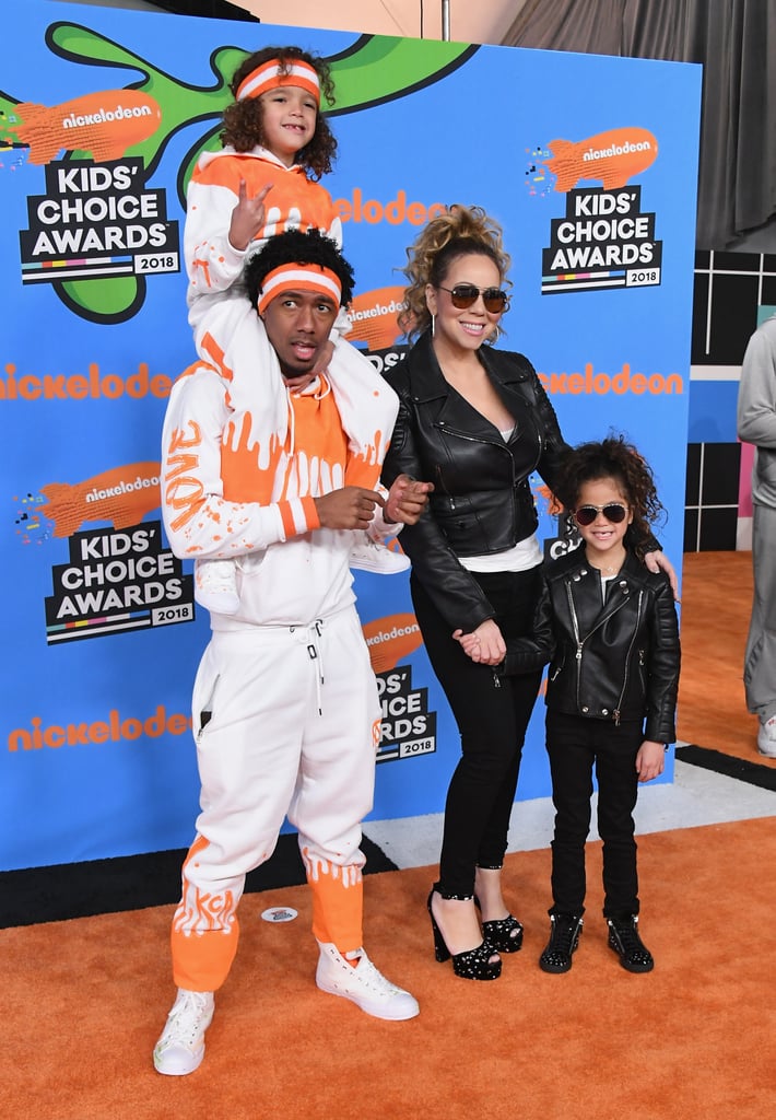 Mariah Carey and Nick Cannon Family 2018 Kids' Choice Awards