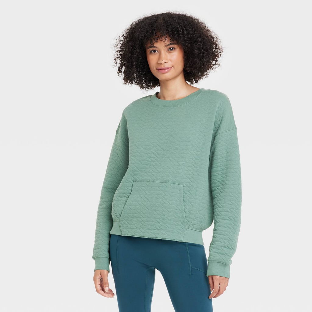 Best Black Friday Women's Apparel Deals at Target: All in Motion Quilted Crew Sweatshirt