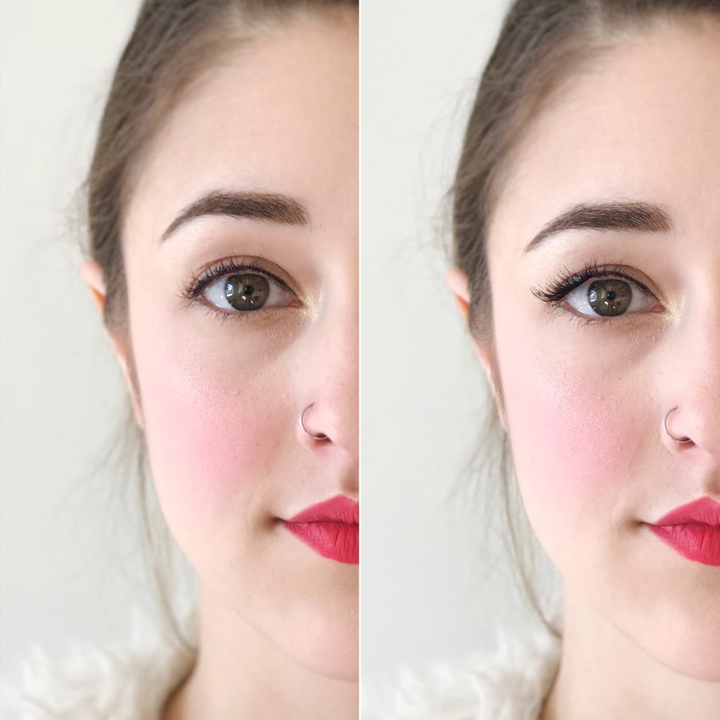 Same Eye, With and Without Magnet Lashes