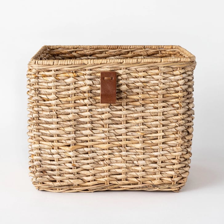 Decorative Cube Basket With Leather Pull Check Out Target's New Home