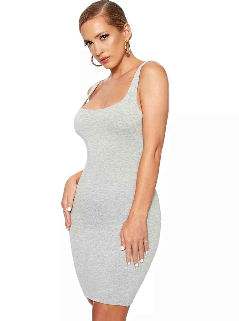 naked wardrobe hourglass midi dress
