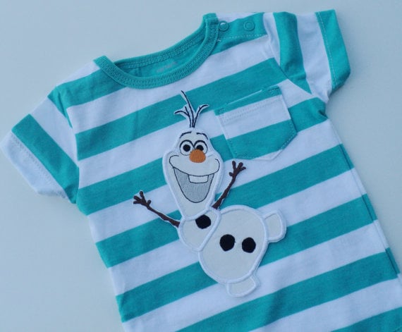 Olaf-embroidered onesie