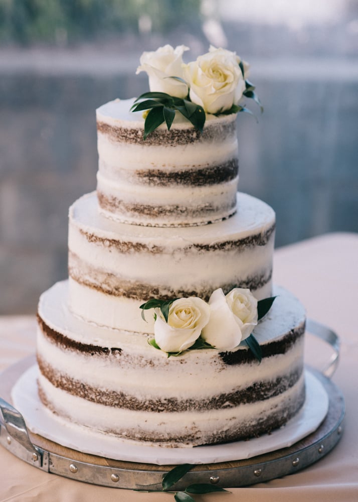 25 Best Simple Wedding Cakes 2021 : Simple Textured Two Tier Wedding Cake