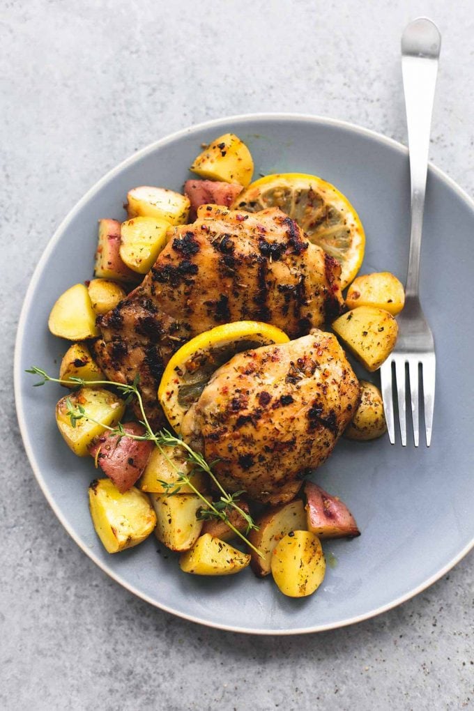 Baked Lemon Herb Chicken and Potatoes