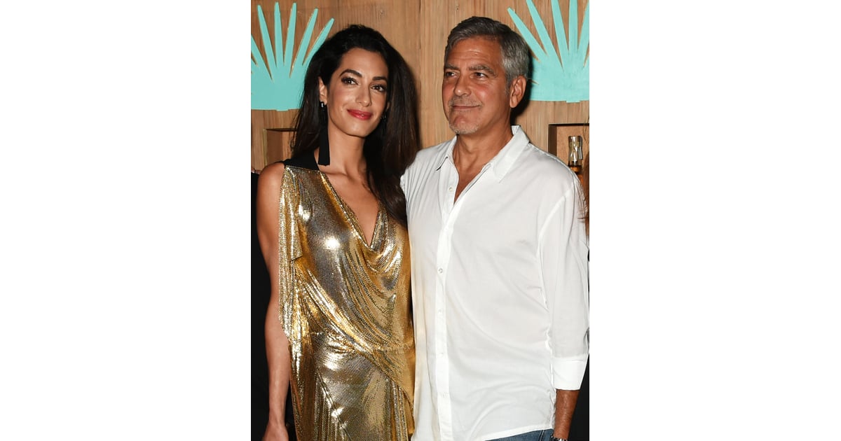 George and Amal Clooney Show PDA in Ibiza | Photos | POPSUGAR Celebrity