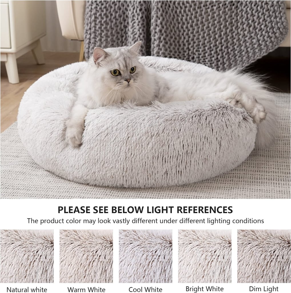 Pets: Cat Bed with Machine Washable, Waterproof Bottom