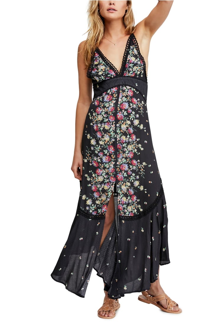 Free People Paradise Floral Print Maxi Dress 42 New Summer