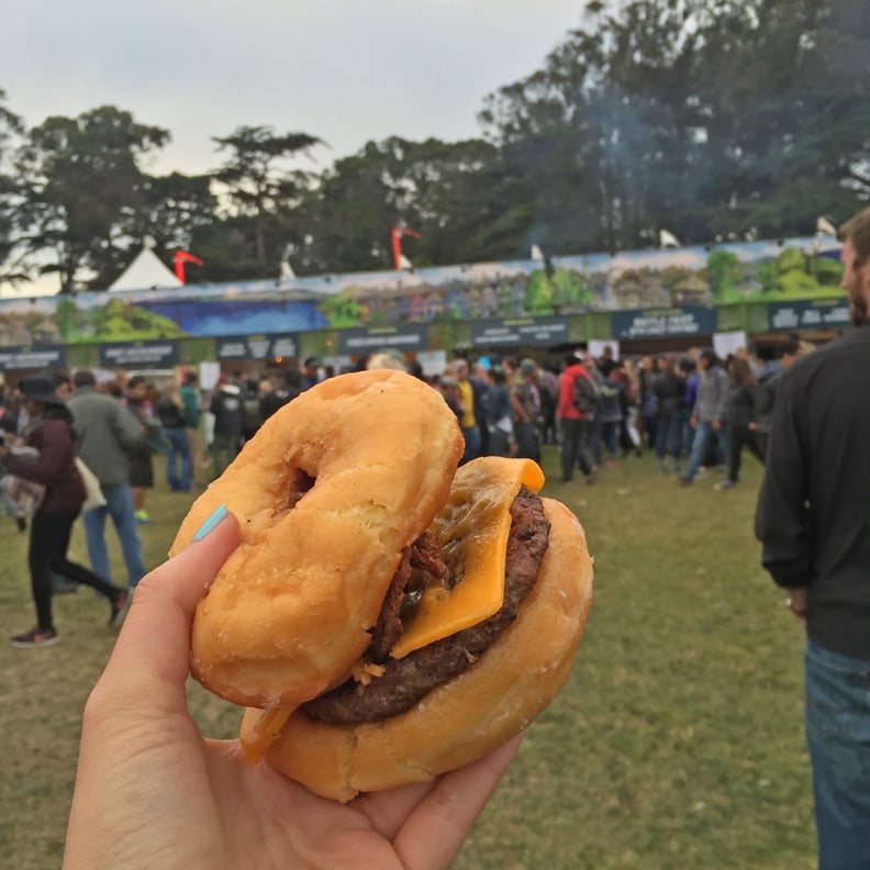 Serve your burger on a doughnut instead of a regular bun.