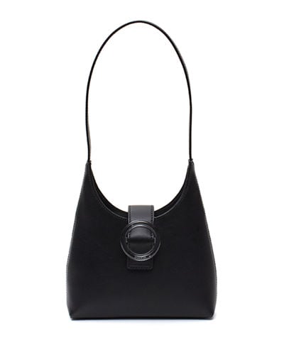 IMAGO-A Leather Lucite-Buckle Mini Shoulder Bag