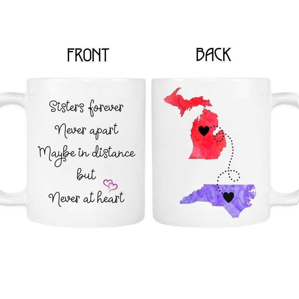 Sister Long Distance State Mug