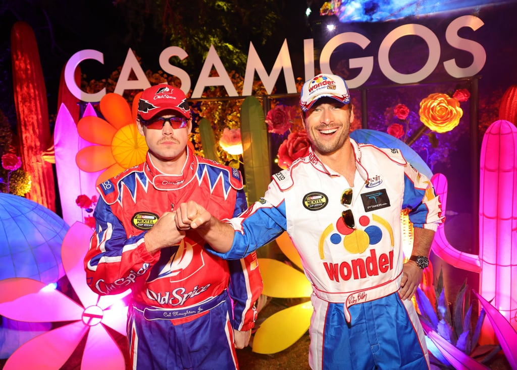 Chord Overstreet and Glen Powell as Cal and Ricky From "Talladega Nights"
