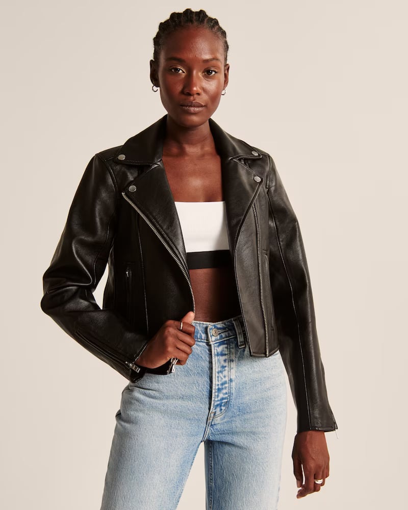 Best Vegan Leather Jacket From Abercrombie & Fitch
