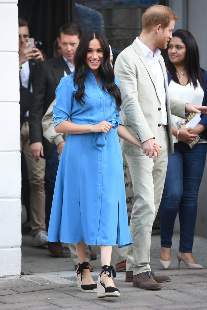 Meghan Markle Repeats Her Blue Veronica Beard Dress on Tour