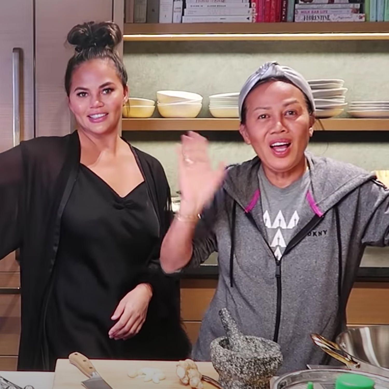 Chrissy Teigen Animal Crossing Bamboo Shoot Stir Fry Video Popsugar Food