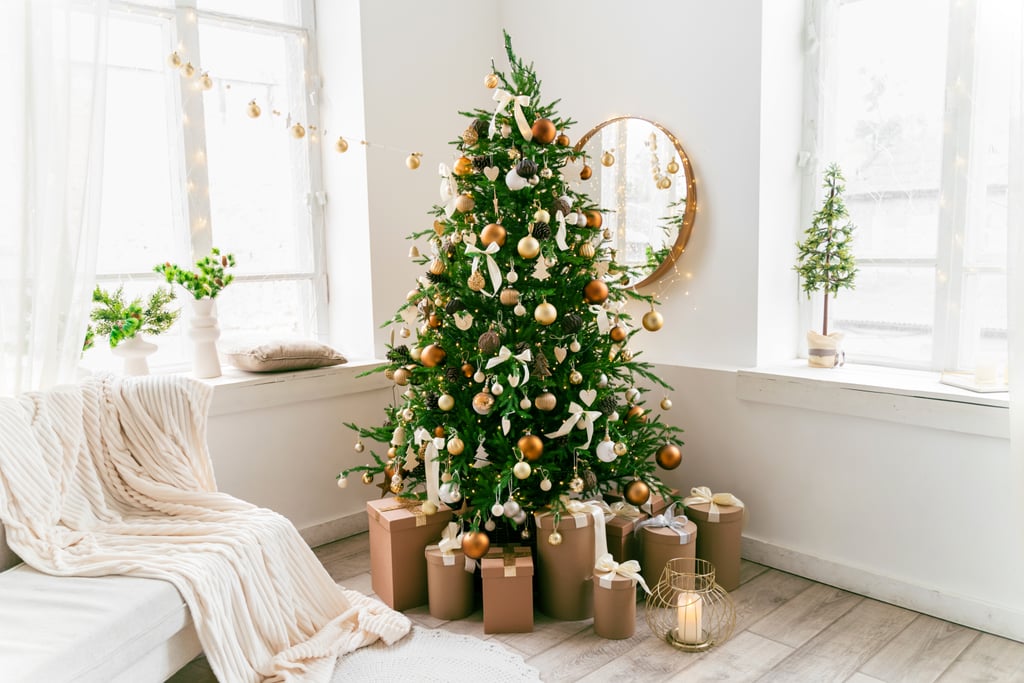 Holiday Zoom Background: Sunlit Christmas Tree