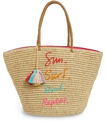 Rebecca Minkoff Straw Tote - Ivory