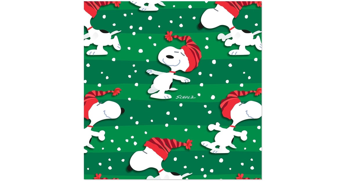 Snoopy Christmas Wrapping Paper
 Peanuts Snoopy in Stocking Hat Christmas Wrapping Paper Roll