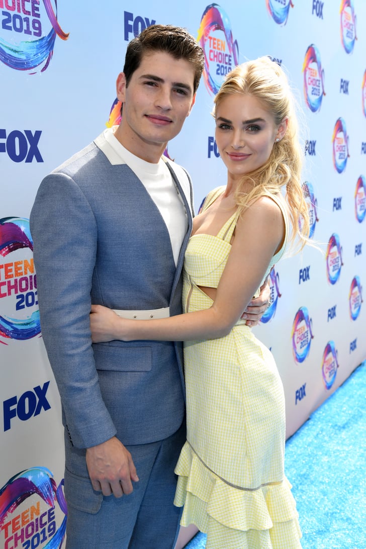 Gregg Sulkin and Michelle Randolph at the Teen Choice Awards 2019