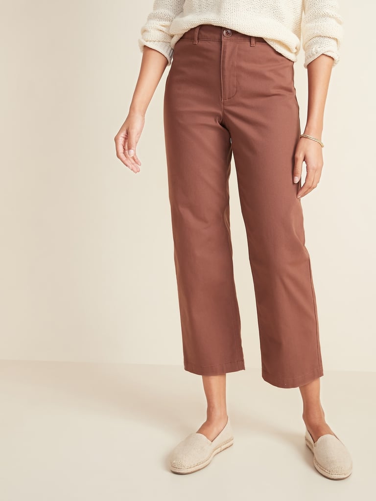 Old Navy High-Waisted Slim Wide-Leg Chinos
