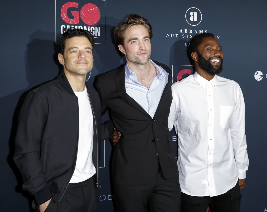 Rami Malek, Robert Pattinson, and John David Washington