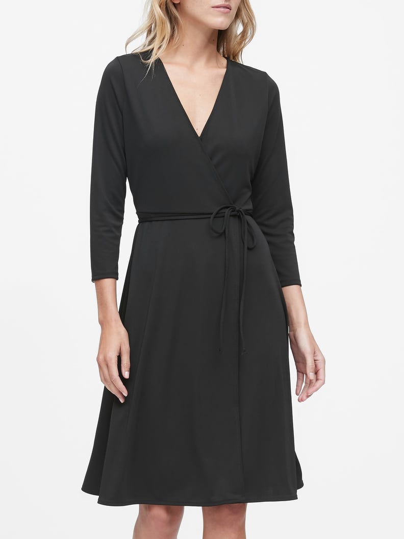 Wrinkle-Resistant Wrap Dress