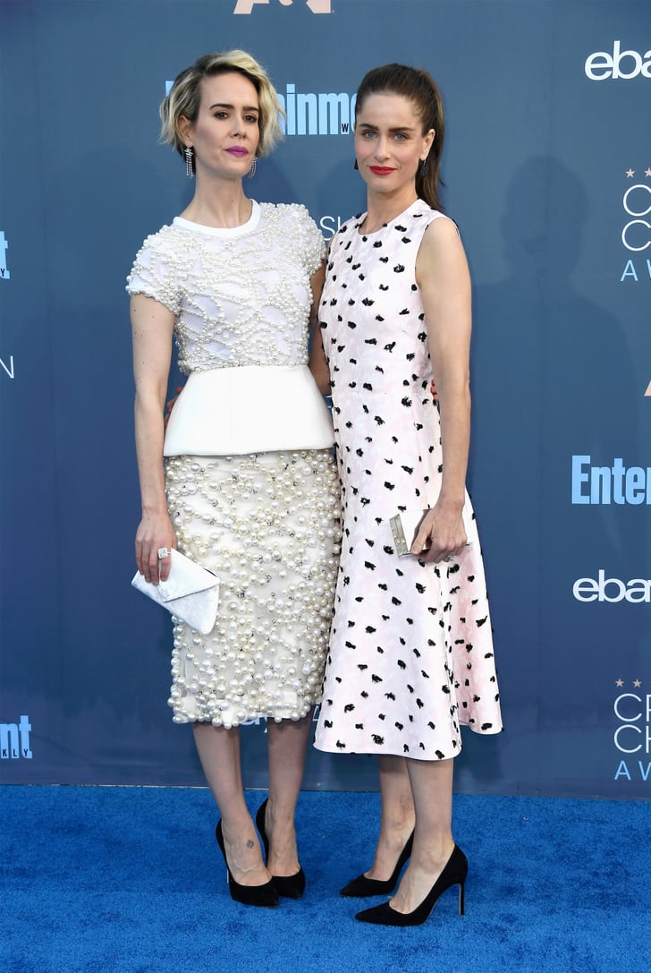 Sarah Paulson And Amanda Peet At 2017 Critics Choice