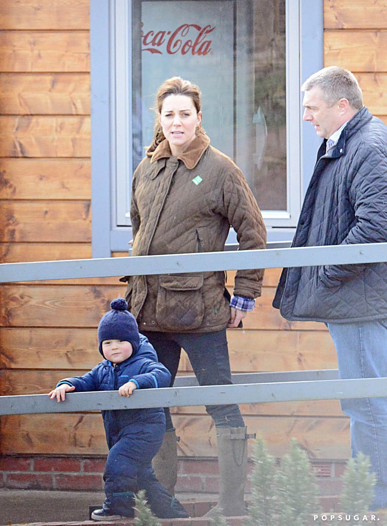 Kate Middleton and Prince George at the Petting Zoo Pictures