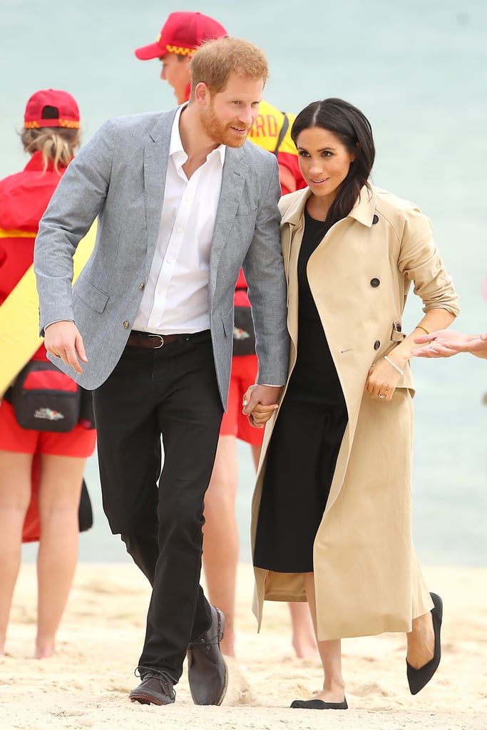 Meghan Markle Black Club Monaco Dress on the Beach 2018