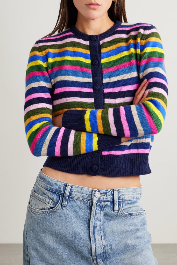 Suzie Kondi Kadria Striped Cashmere Cardigan ($775)