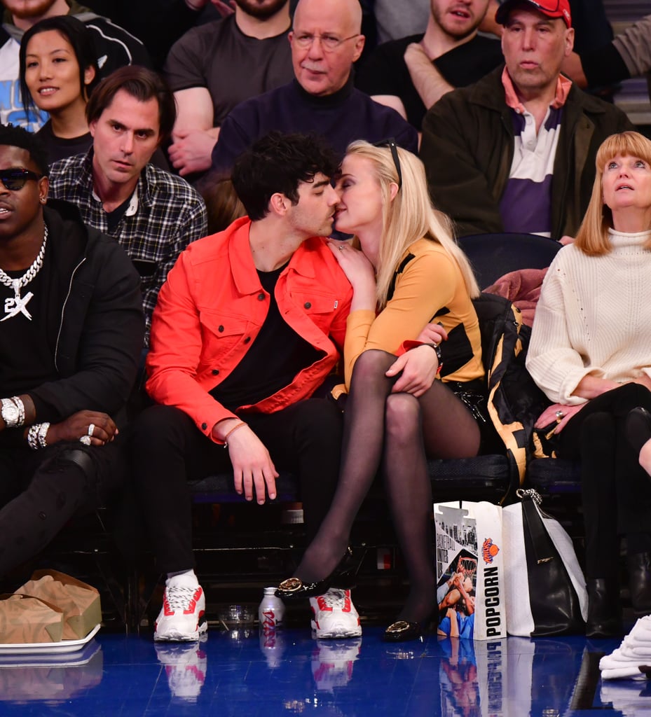 Joe Jonas and Sophie Turner at Basketball Game March 2019