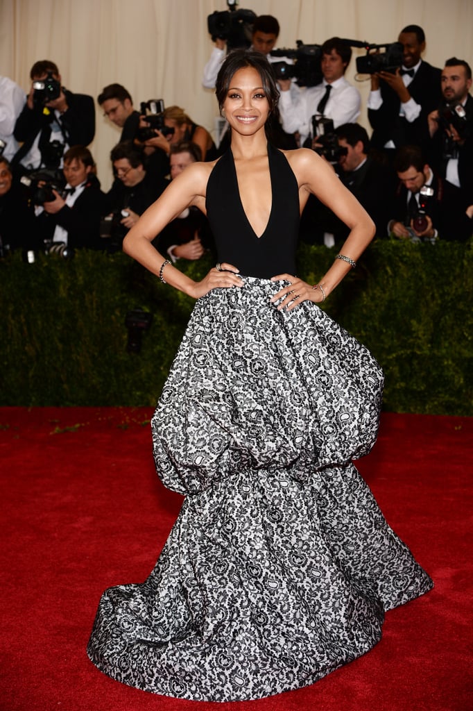 Zoe Saldana at the Met Gala 2014