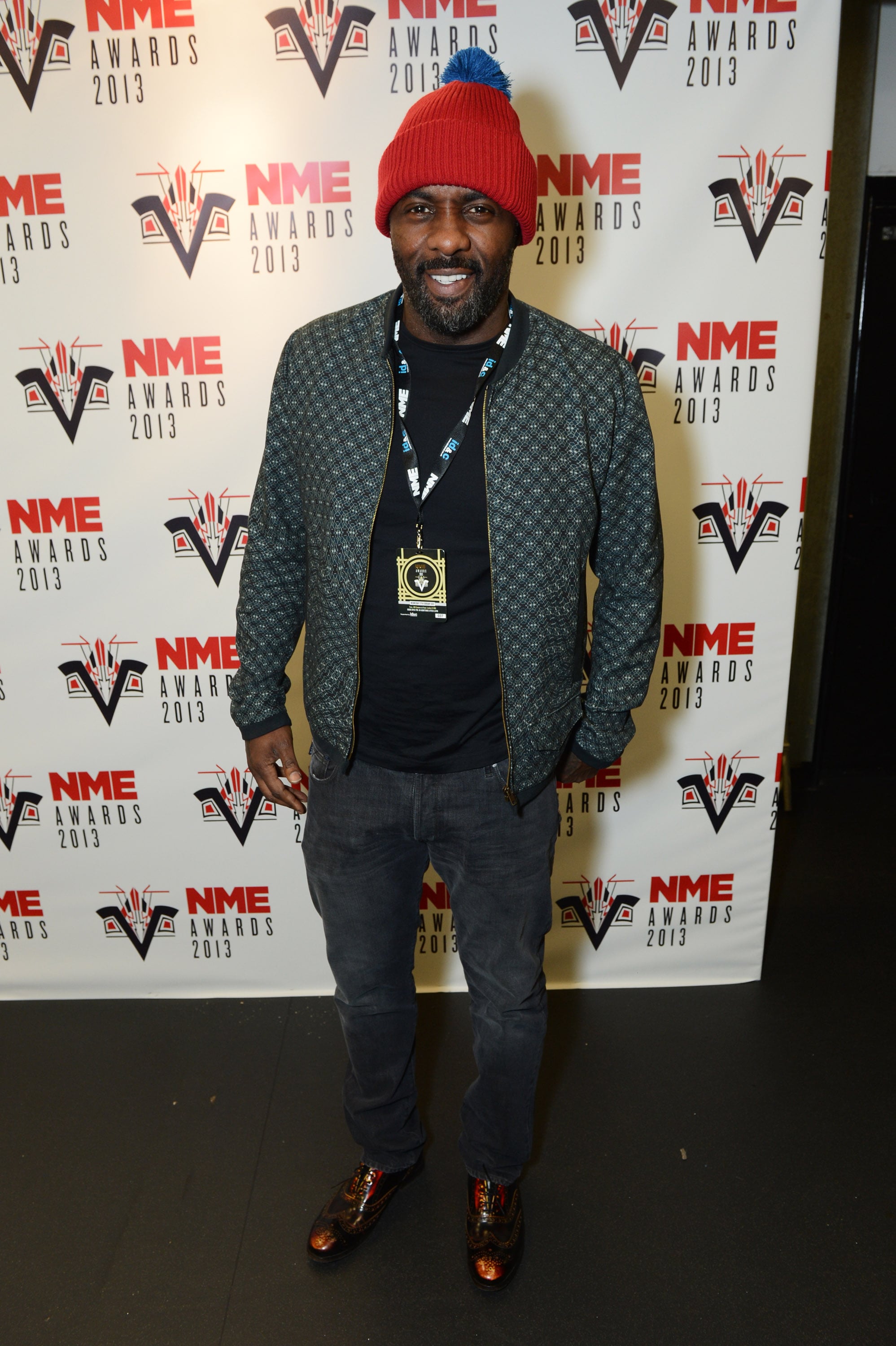 Idris Doesn't Shy Away From a Fun Hat 
