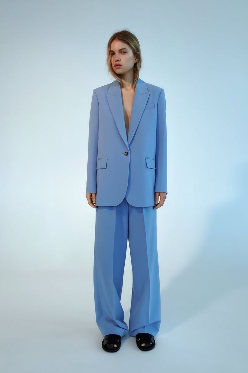 A Colorful Blazer: Zara Oversized Blazer With Pockets