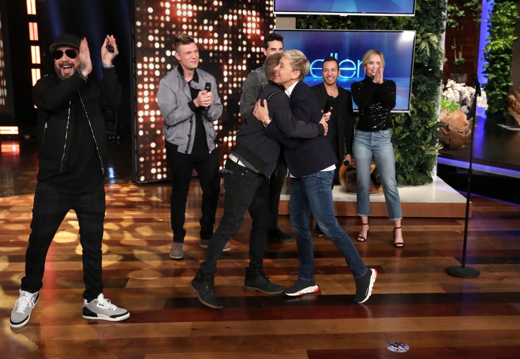 Emily Blunt Singing With Backstreet Boys on The Ellen Show