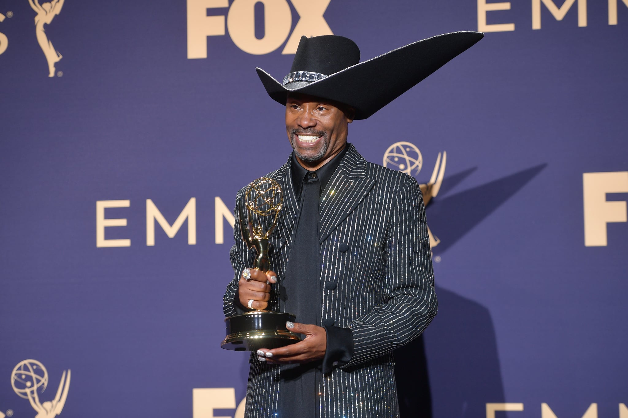 LOS ANGELES, CALIFORNIA - SEPTEMBER 22: Billy Porter poses with award for Outstanding Lead Actor in a Drama Series in the press room during the 71st Emmy Awards at Microsoft Theater on September 22, 2019 in Los Angeles, California. (Photo by Matt Winkelmeyer/FilmMagic)