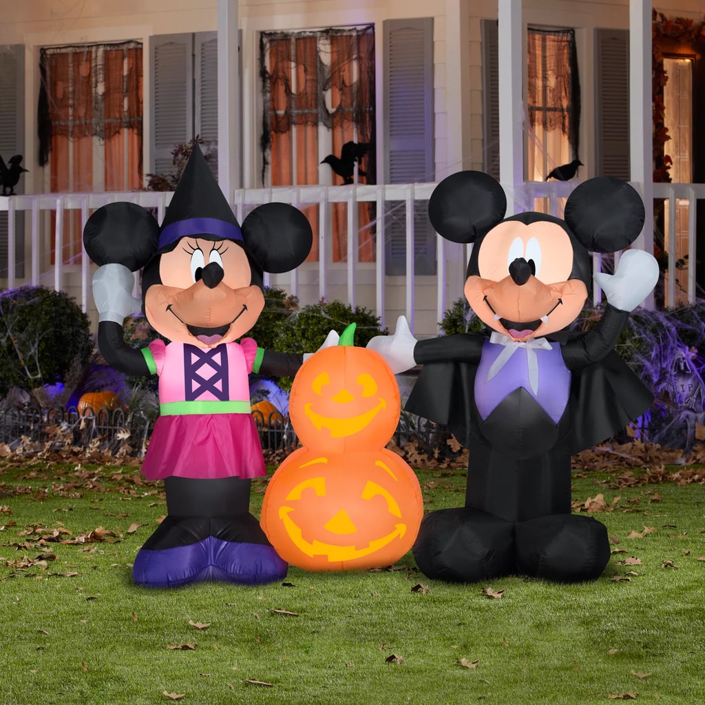 Disney Mickey and Minnie Inflatable Pumpkin Scene