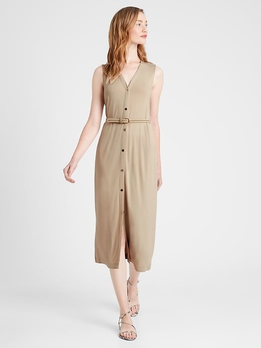 Knit Button-Down Dress | Best Clothes From Banana Republic Under $50 ...